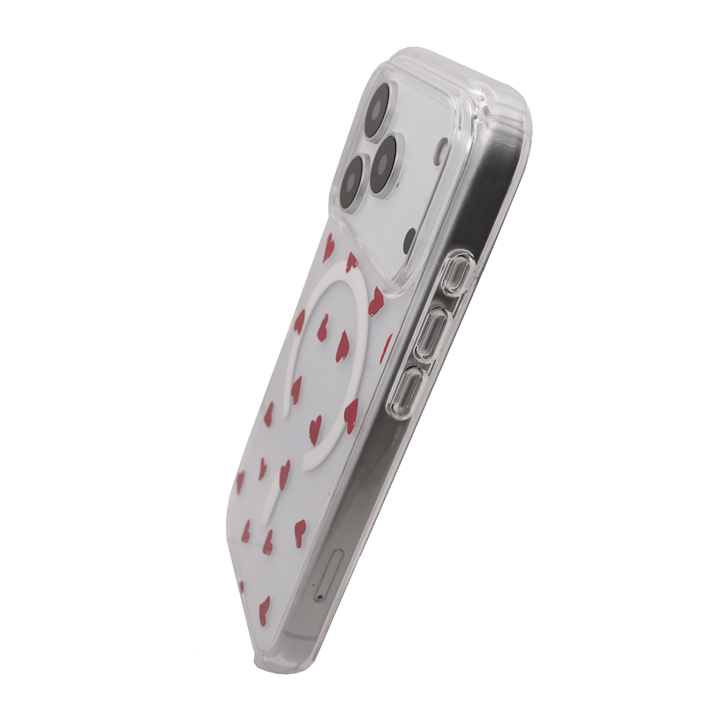 Heart magsafe Red Case for iPhone 17 Series