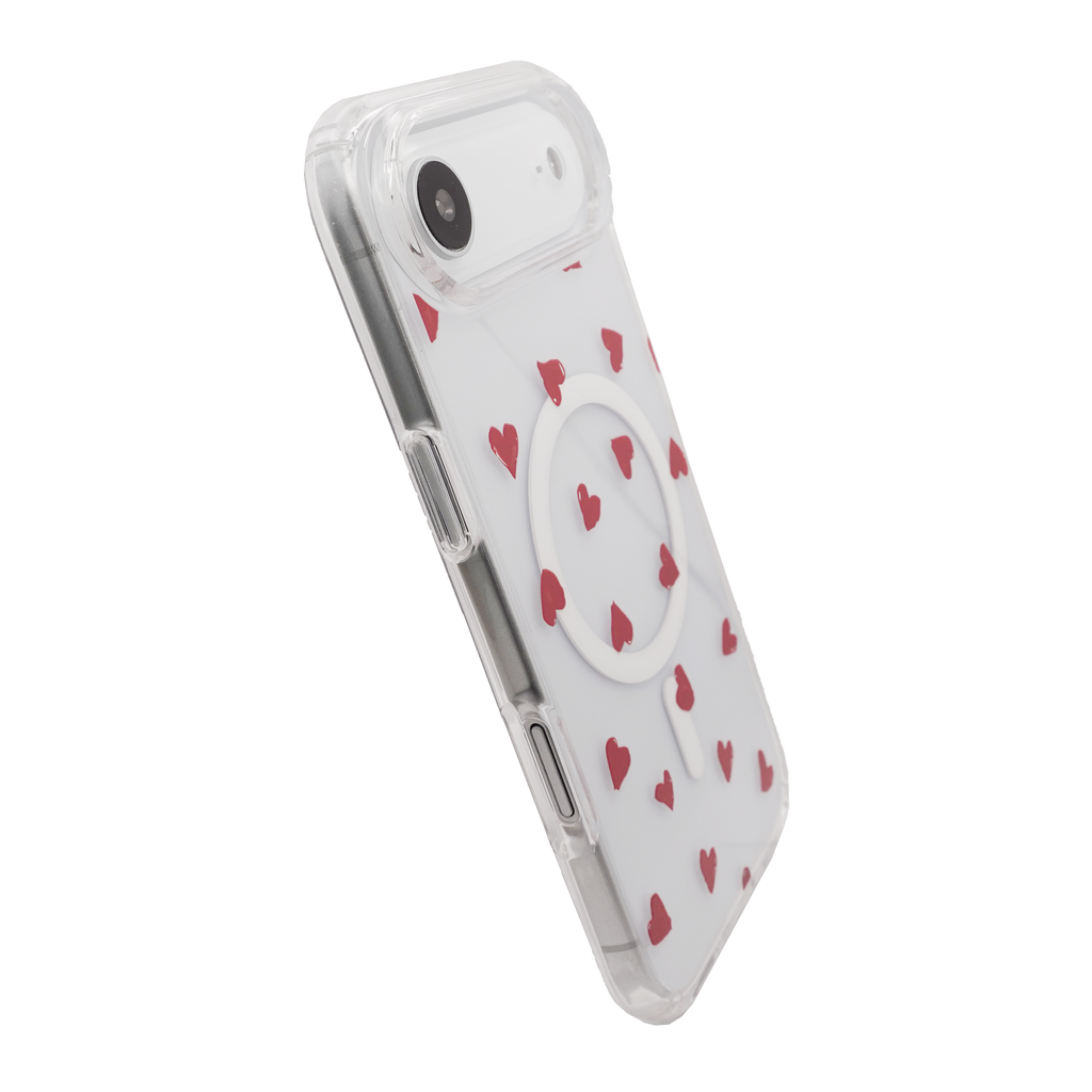 Heart magsafe Red Case for iPhone 17 Series