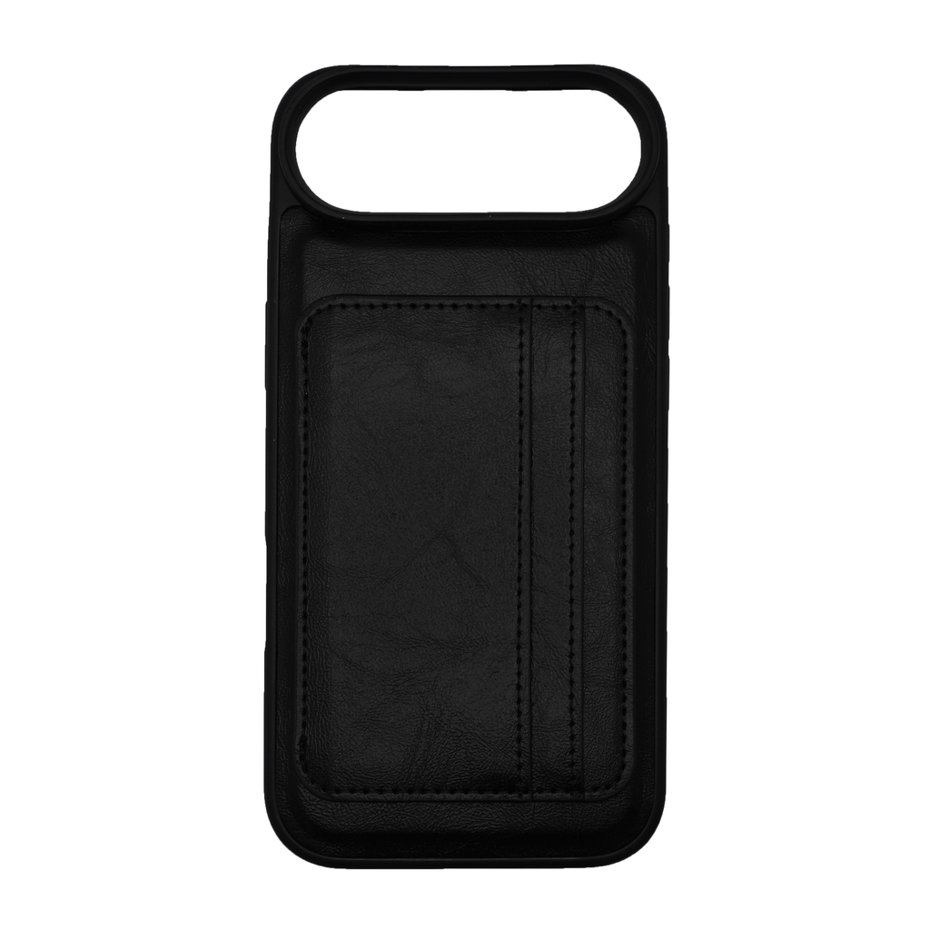 Vins Stand Wallet Black Case for iPhone 17 Series