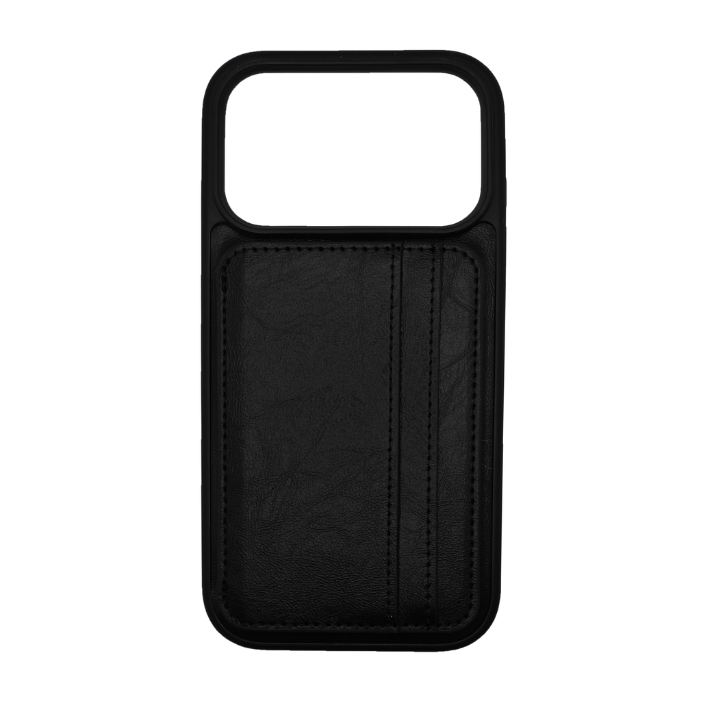 Vins Stand Wallet Black Case for iPhone 17 Series