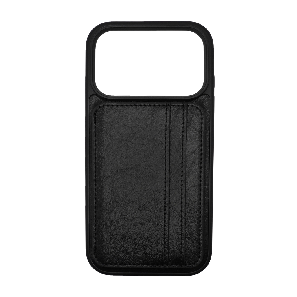 Vins Stand Wallet Black Case for iPhone 17 Series