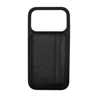 Vins Stand Wallet Black Case for iPhone 17 Series