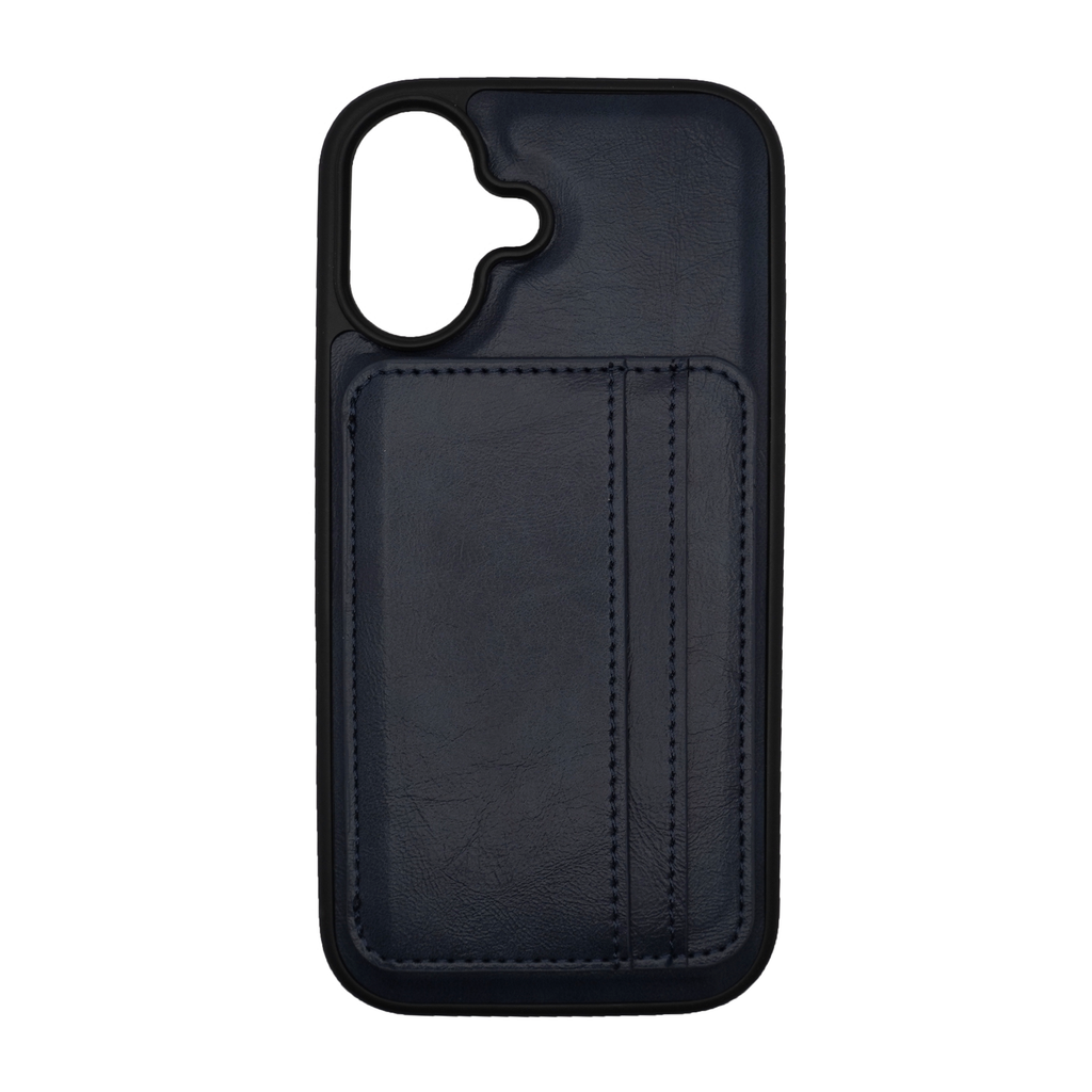 Vins Stand Wallet Blue Case for iPhone 17 Series