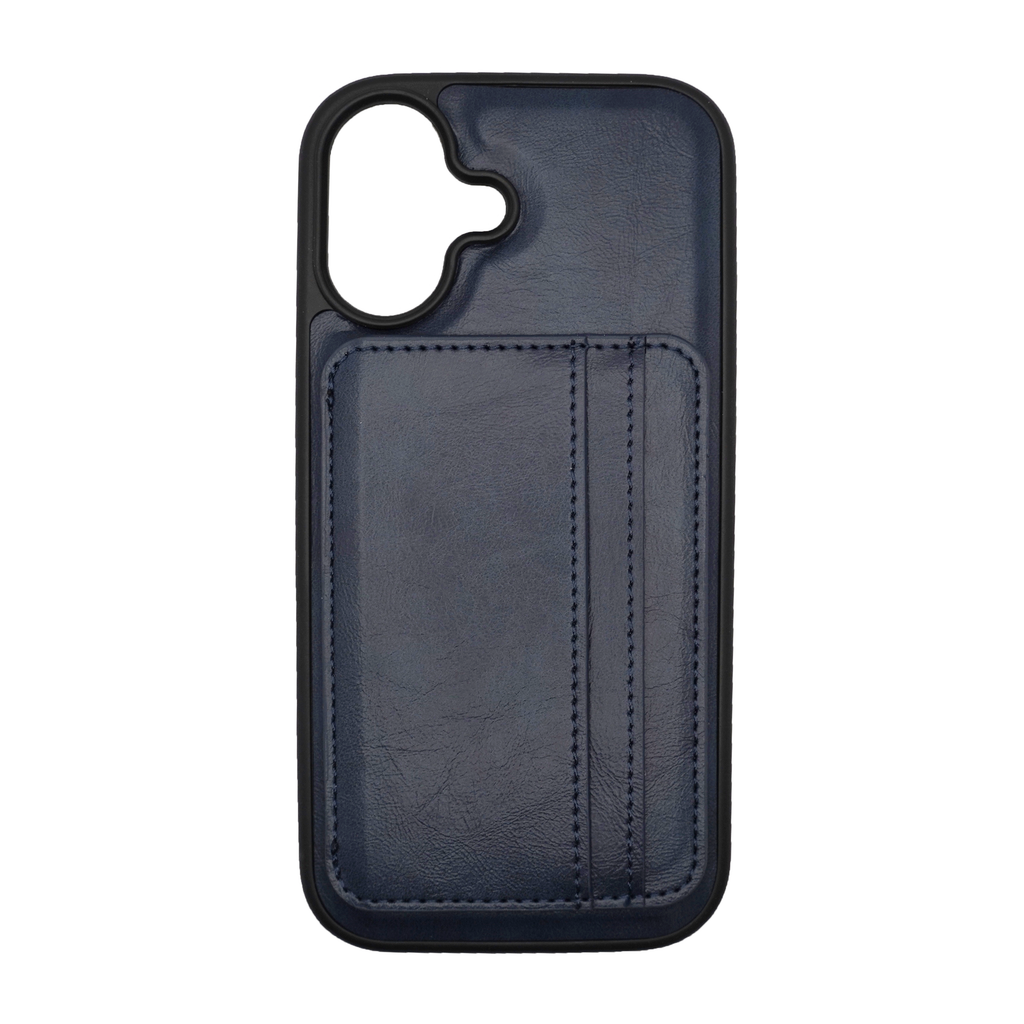 Vins Stand Wallet Blue Case for iPhone 17 Series