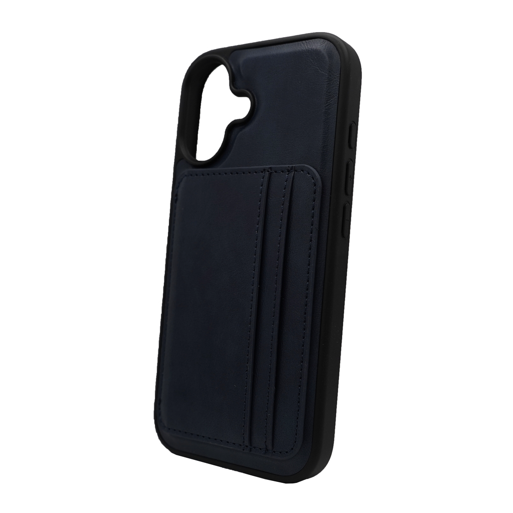 Vins Stand Wallet Blue Case for iPhone 17 Series