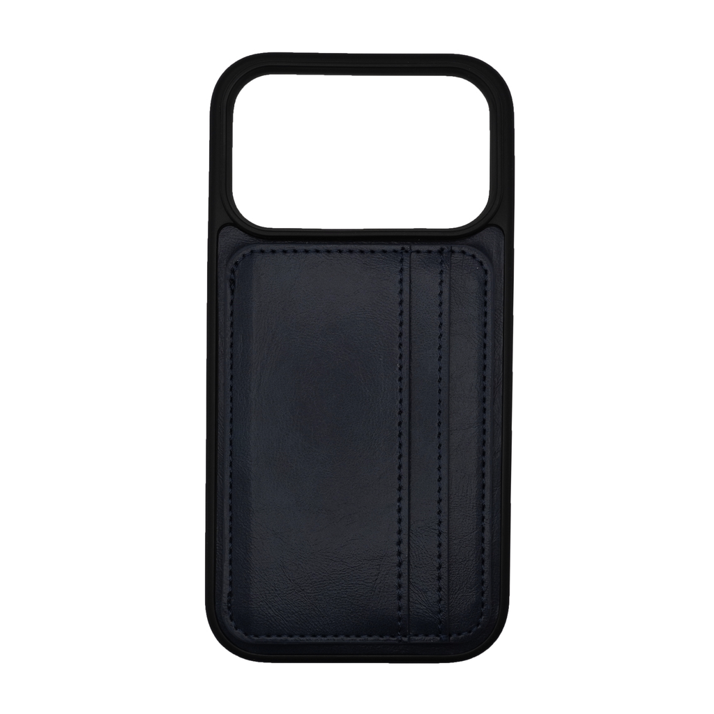Vins Stand Wallet Blue Case for iPhone 17 Series