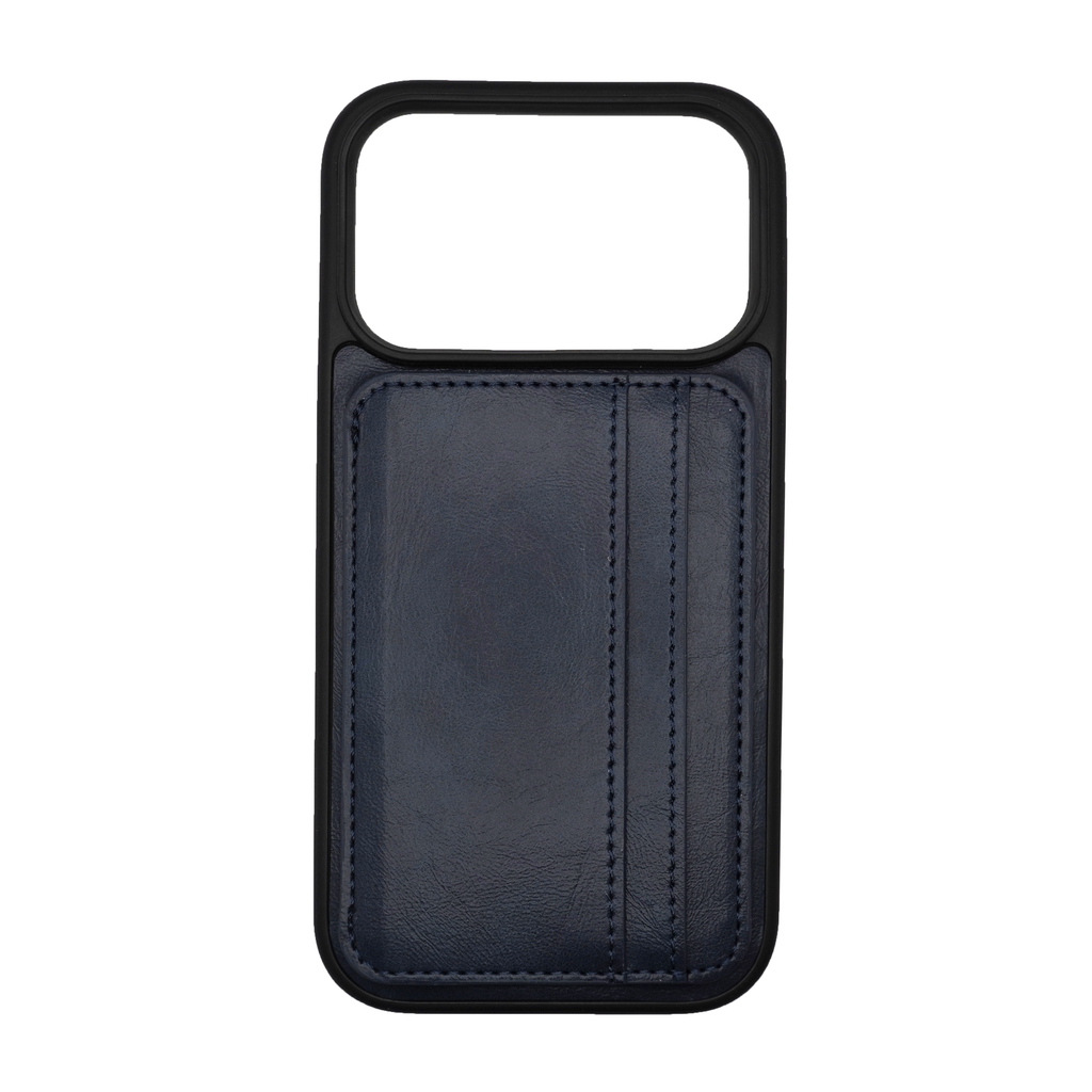 Vins Stand Wallet Blue Case for iPhone 17 Series