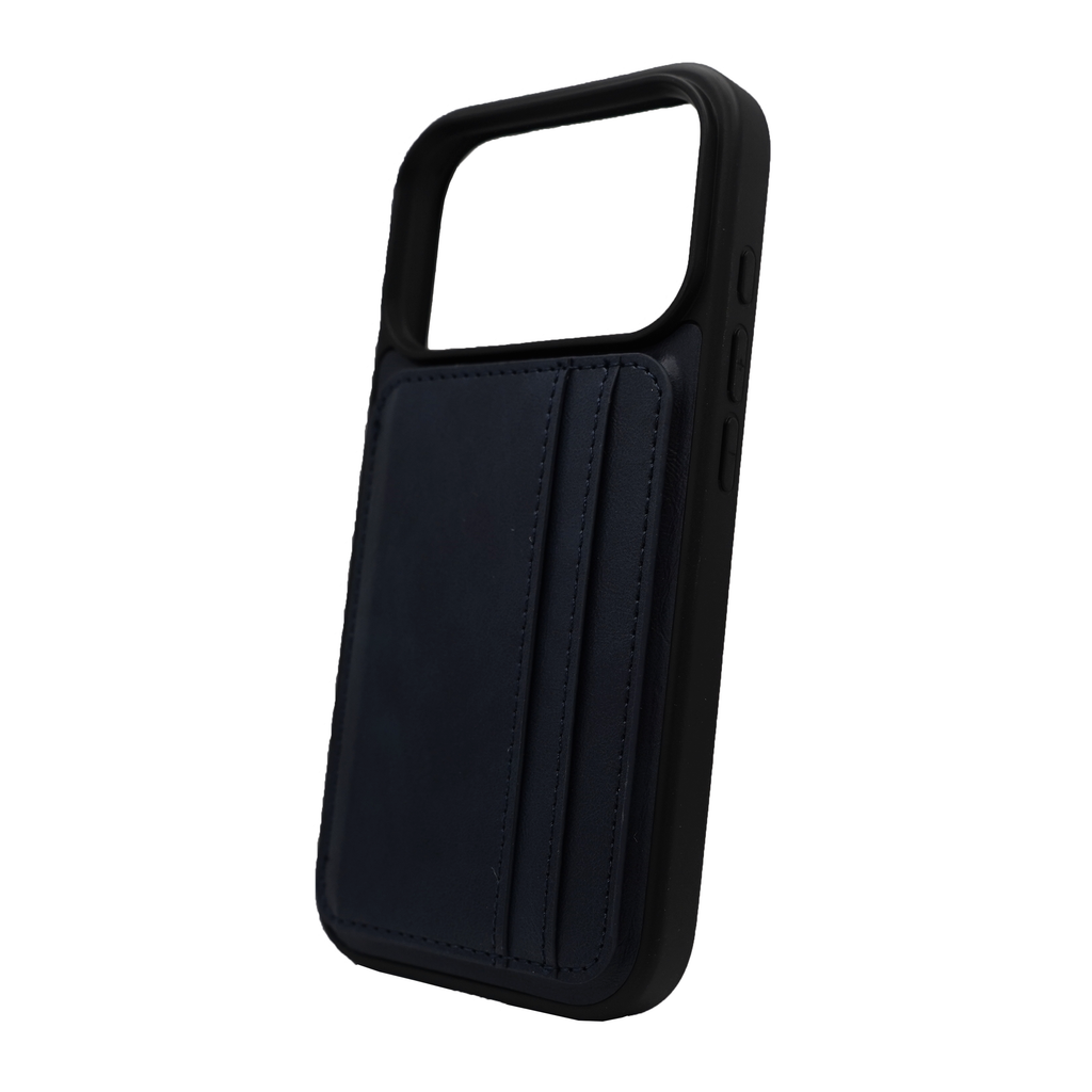 Vins Stand Wallet Blue Case for iPhone 17 Series