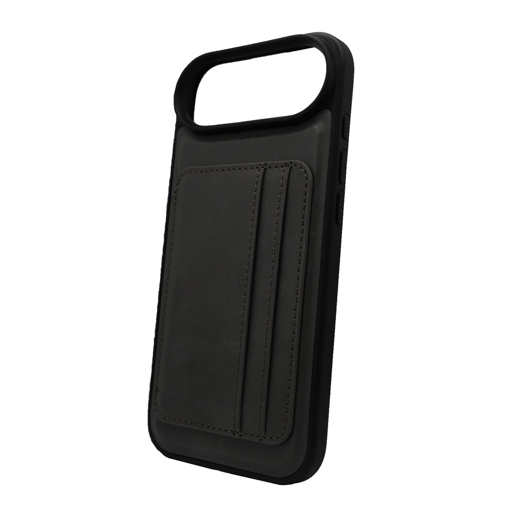 Vins Stand Wallet Gray Case for iPhone 17 Series
