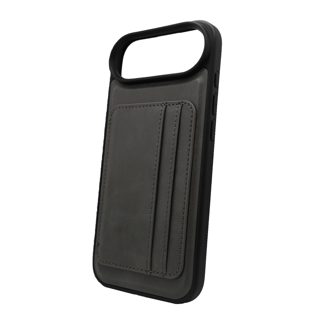 Vins Stand Wallet Gray Case for iPhone 17 Series