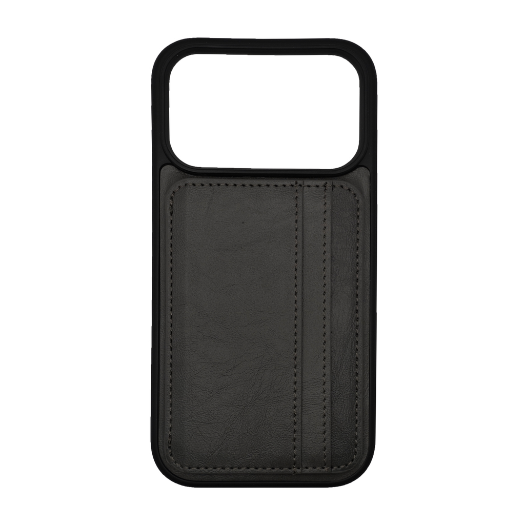Vins Stand Wallet Gray Case for iPhone 17 Series