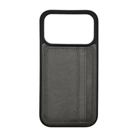 Vins Stand Wallet Gray Case for iPhone 17 Series