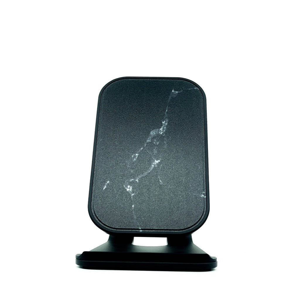 Oscar Black Marble Fast Wireless Charging Stand - Power Adapter Included
