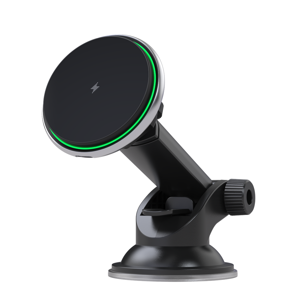 Oscar 2 in 1 MagSafe Compatible Magnetic Wireless Car Charger (Suction & Air vent mount)