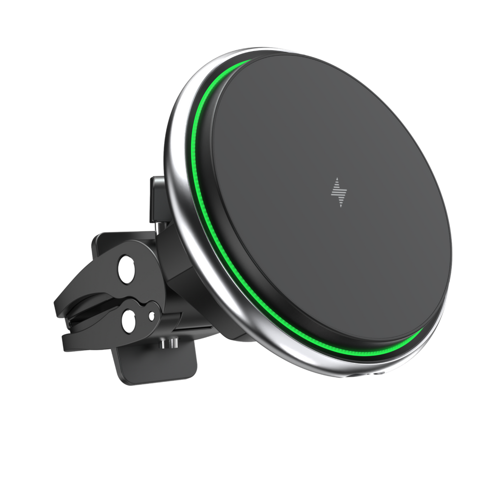 Oscar 2 in 1 MagSafe Compatible Magnetic Wireless Car Charger (Suction & Air vent mount)