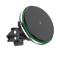 Oscar 2 in 1 MagSafe Compatible Magnetic Wireless Car Charger (Suction & Air vent mount)