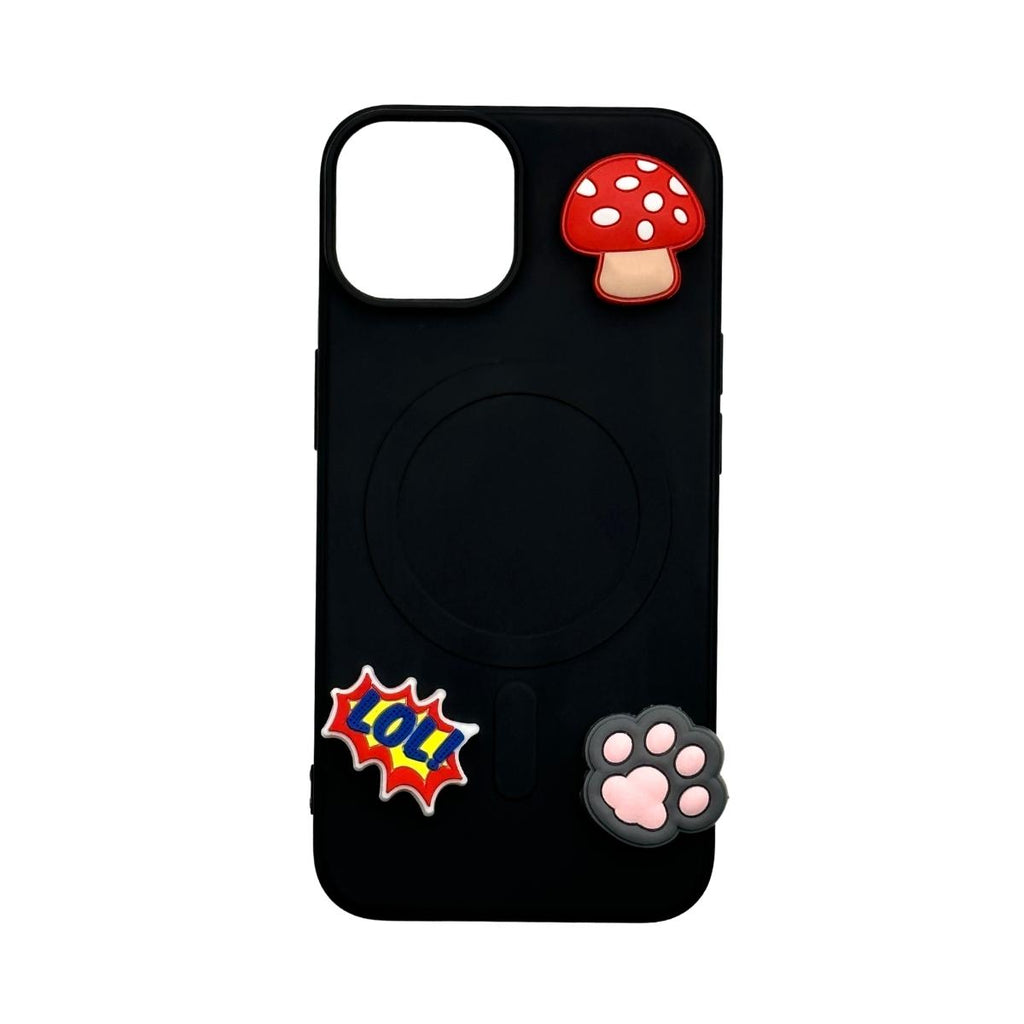 Red&White mushroom&LOL!&Cat/Dog paw-Charms for shoe decoration and phone case-3 pieces pack #5