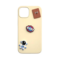 Astronaut&Brown biscuit&ZAP!-Charms for shoe decoration and phone case:3 pieces pack #11