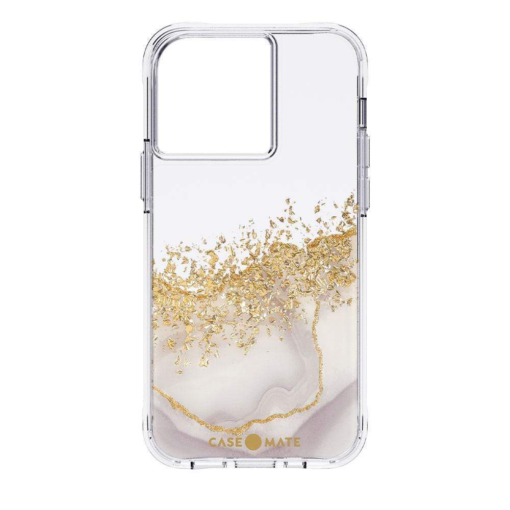 Case-Mate Karat Marble Case for iPhone 13 Pro (Gold)