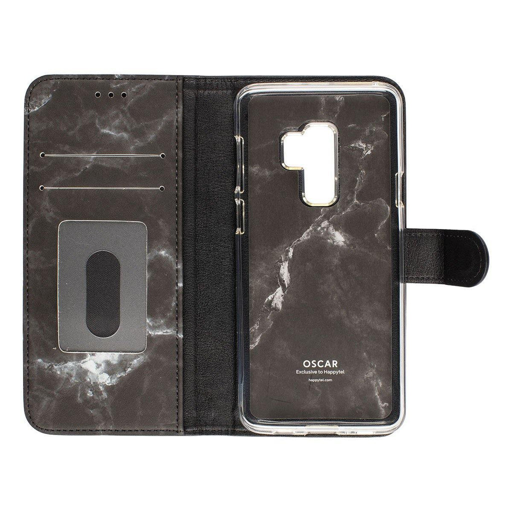 Oscar Marble Diary Wallet Case for Samsung Galaxy S9 Plus