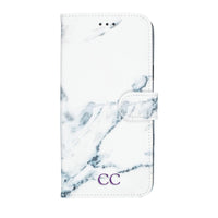 Oscar Marble Diary Wallet Case for Samsung Galaxy S9 Plus