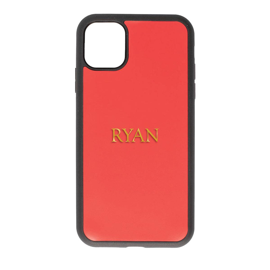 Oscar Nappa Leather Back Case for iPhone 11