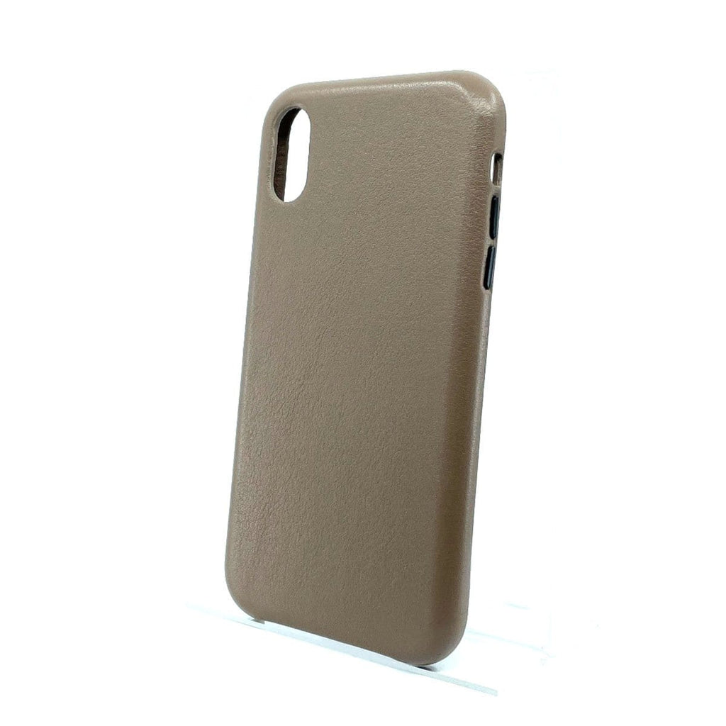 Oscar Real Leather Case for iPhone XR (Grey)