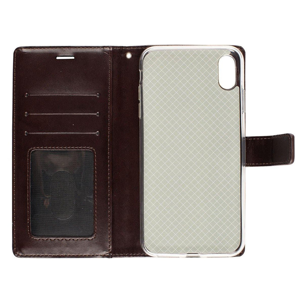 Oscar Vegan Leather Wallet Case for iPhone XS Max